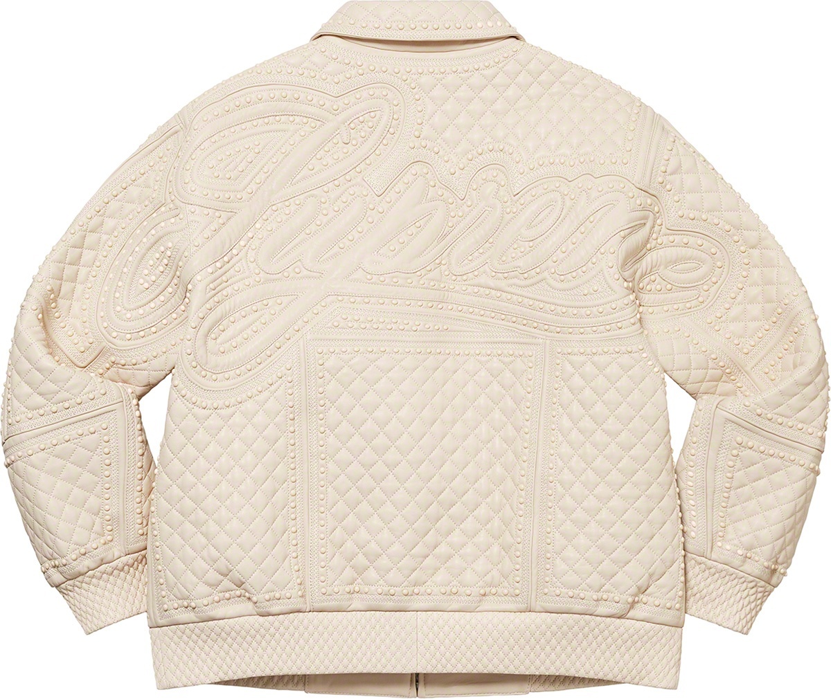 Studded Quilted Leather Jacket view 19